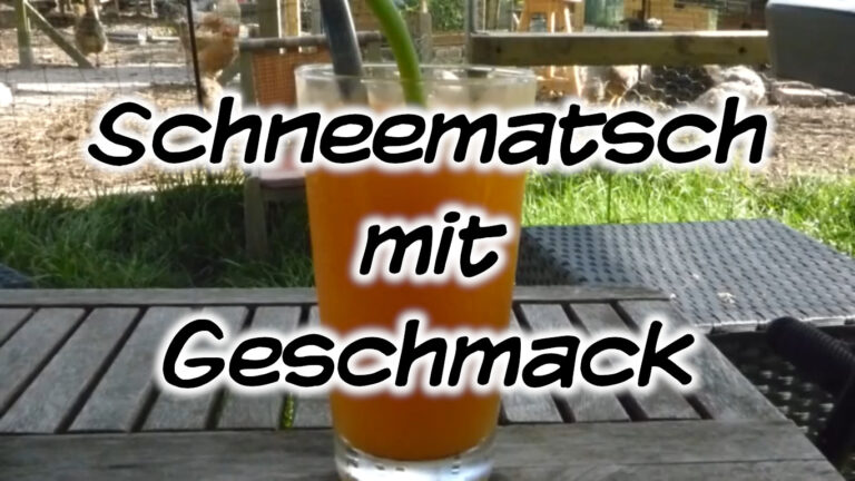 Schneematsch mit Geschmack