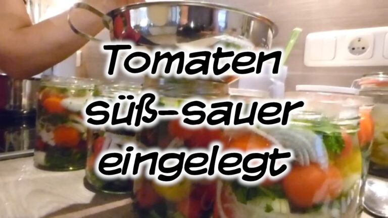 Tomaten, süß-sauer eingelegt